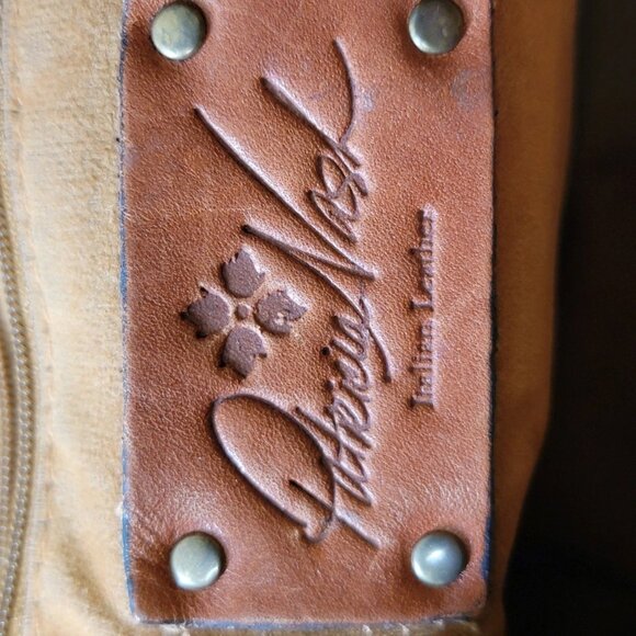 VNTG PATRICIA NASH, Woven Leather, Satchel, Cognac, Brown, Top Handle - Picture 2 of 16